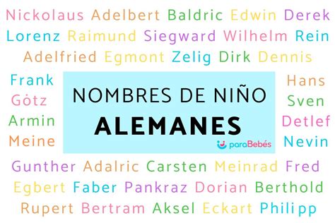 alemanes hombres|120 nombres de niño alemanes con su significado